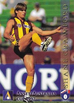 1997 Select Ansett Australia Cup #9 Shane Crawford Front